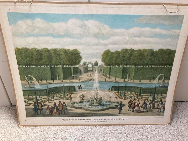 Oude schoolplaats, Antiek en Kunst, Kunst | Schilderijen | Klassiek, Ophalen