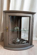 Vitrine sierkastje, Ophalen, Minder dan 50 cm, Met deur(en), Eikenhout