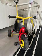 kinderdriewieler met duwstang – rood/geel, Ophalen of Verzenden, Zo goed als nieuw, Duwstang
