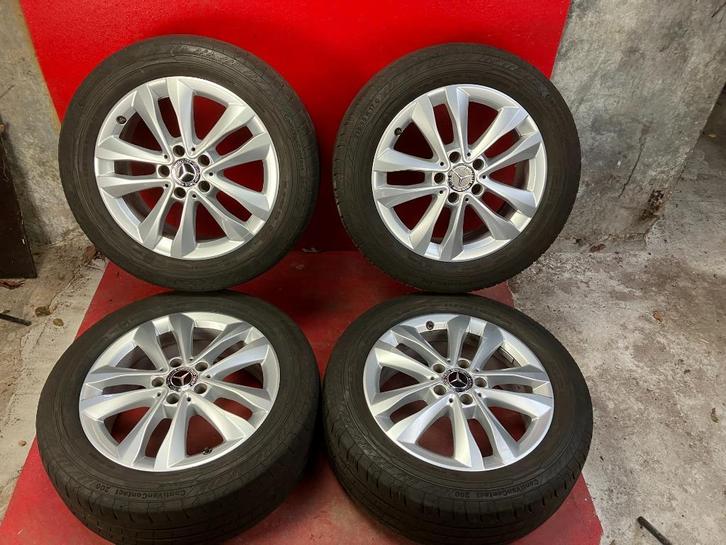 Lichtmetalen velgen Mercedes Vito 225/55R17 Continental, Auto-onderdelen, Banden en Velgen, Banden en Velgen, Zomerbanden, 17 inch