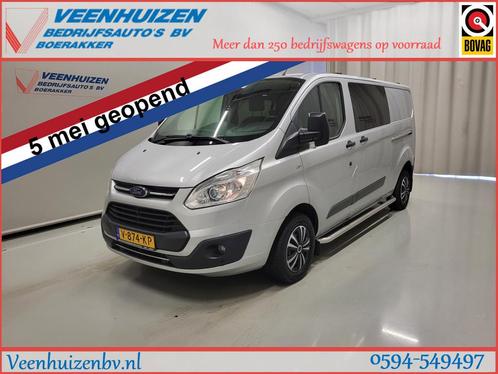 Ford Transit Custom 2.0TDCI L2/H1 Dubbele Cabine Euro 6!, Auto's, Bestelauto's, Bedrijf, Te koop, Achteruitrijcamera, Airbags