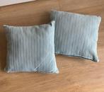 2 mintgroene  sierkussens., Huis en Inrichting, Woonaccessoires | Kussens, Ophalen of Verzenden, Zo goed als nieuw, Vierkant