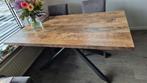 Te koop mooie eettafel, 50 tot 100 cm, Industrieel, 150 tot 200 cm, Rechthoekig