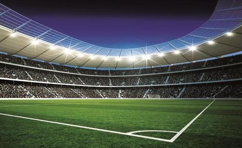Voetbal behang stadion 2, Voetbal VLIESkwaliteit fotobehang, Huis en Inrichting, Stoffering | Behang, minder dan 10 m², Verzenden