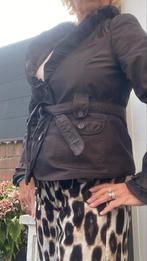 Chocolade bruine Dames Blazer met Riem - Maat M, Maat 38/40 (M), Promiss, Bruin, Ophalen of Verzenden