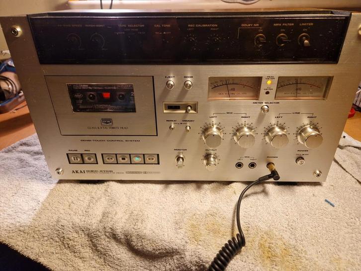 Akai GXC-570D mk1 stereo cassettedeck, Audio, Tv en Foto, Cassettedecks, Akai, Ophalen of Verzenden