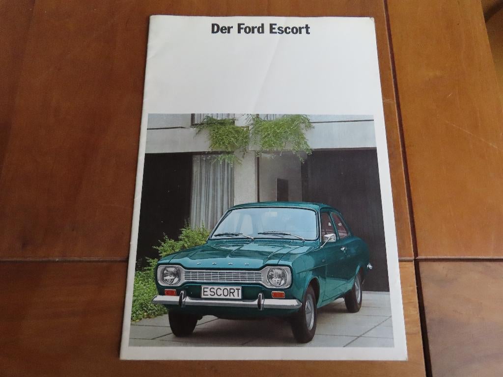 Folder Ford Escort 1970, 20 blz, Duitse tekst, Boeken, Auto's | Folders en Tijdschriften, Zo goed als nieuw, Ford, Ophalen of Verzenden