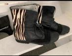 Leren boots- Feyn- €10 maat 38, Ophalen, Zo goed als nieuw, Zwart
