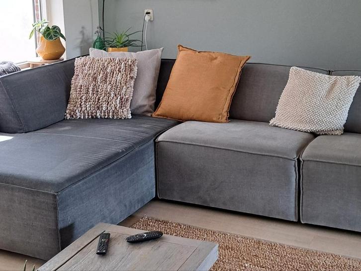 Flinke hoek-/loungebank, Huis en Inrichting, Banken | Complete zithoeken, Gebruikt, Ophalen