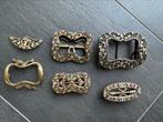 6 Antieke gespen edelstenen uit indonesie Bali keris kris, Antiek en Kunst, Ophalen of Verzenden