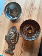 Vintage Koperen Bakvormen Set, Antiek en Kunst, Antiek | Keukenbenodigdheden, Ophalen