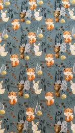 Bosdieren katoen, Hobby en Vrije tijd, Stoffen en Lappen, 120 cm of meer, Ophalen of Verzenden, Zo goed als nieuw, Katoen