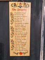 Decoratief Houten Bord - Die Freunde, Ophalen of Verzenden, Zo goed als nieuw