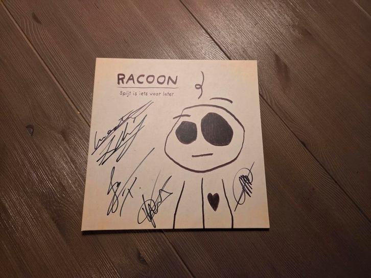 LP Vinyl Racoon spijt is iets voor later gesigneerd, Cd's en Dvd's, Vinyl | Nederlandstalig, Zo goed als nieuw, Ophalen of Verzenden
