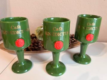 3x Steengoed Café Benedictine Wijnglazen beschikbaar voor biedingen
