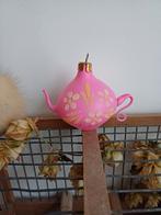 Roze Theepot Kerstbal, Ophalen of Verzenden, Gebruikt