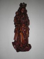 Heilig muur beeld Maria met kind met reliqui rode lakzegel, Ophalen of Verzenden, Gebruikt, Religie