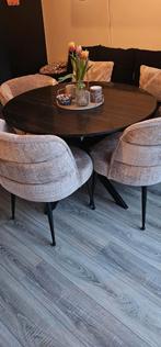 Marmeren Eettafel, Huis en Inrichting, Tafels | Eettafels, Ophalen, Rond, Zo goed als nieuw, Modern