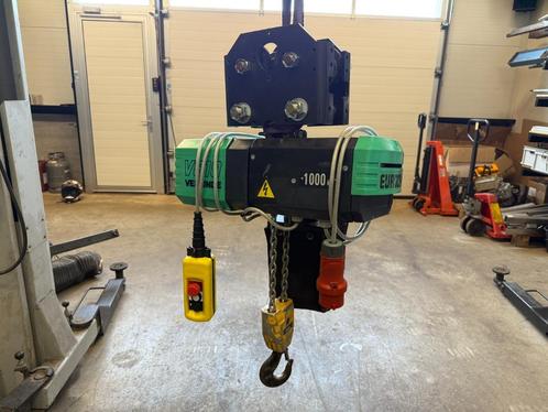 Verlinde VE10 elektrische kettingtakel 1000kg, Doe-het-zelf en Verbouw, Lieren en Takels, Gebruikt, Elektrisch, Ophalen