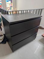 IKEA Malm Dressoir - Zwart, Ophalen, Overige materialen, Gebruikt, 50 tot 100 cm