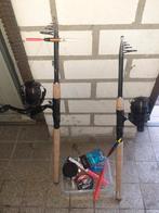 2 hengels en uitrusting, Ophalen of Verzenden, Zo goed als nieuw