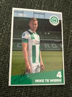 Mike te Wierik - FC Groningen Spelerskaart, Ophalen of Verzenden, Zo goed als nieuw, Overige binnenlandse clubs, Spelerskaart