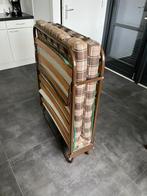 Opklapbaar 1persoons bed, 190 cm of minder, 90 cm, Eenpersoons, Bruin