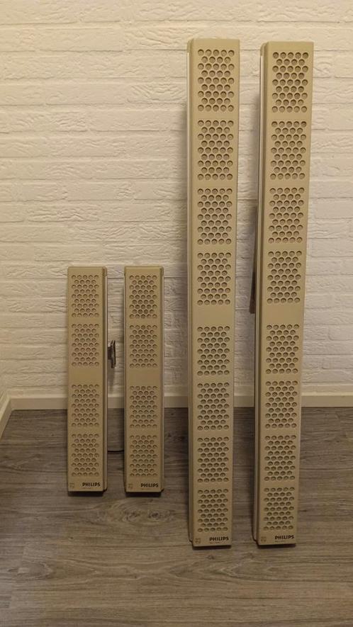 Philips kolom luidsprekers., Audio, Tv en Foto, Luidsprekers, Zo goed als nieuw, Front, Rear of Stereo speakers, Minder dan 60 watt