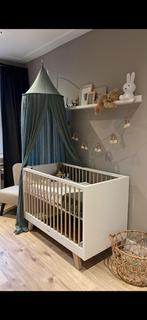 Klamboe jollein ash green met poot, Kinderen en Baby's, Babywiegjes en Ledikanten, Ophalen of Verzenden, Zo goed als nieuw, Ledikant
