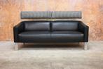 ZGANieuw 2 zwarte leren Leolux Patachou design banken, Stof, Leolux, Leolux, Design