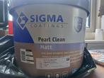 10 liter Sigma Muurverf Pearl Clean Matt Mergel Wit, Doe-het-zelf en Verbouw, Ophalen, 5 tot 10 liter, Wit, Verf