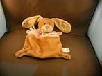nicotoy Simba konijn tut bruin/crème/roze xx op doek en oren, Kinderen en Baby's, Ophalen of Verzenden, Nieuw, Konijn