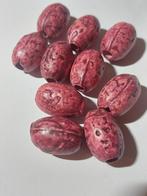 Oud roze stenen bewerkte kralen 22 mm, Hobby en Vrije tijd, Kralen en Sieraden maken, Nieuw, Kraal, Verzenden