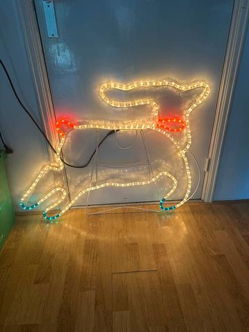 Kerstmis rendier op lichtslang groot beschikbaar voor biedingen