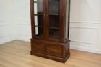 Klasieke boekenkast, vitrinekast, mahoniehout, Huis en Inrichting, Kasten | Vitrinekasten, Zo goed als nieuw, 150 tot 200 cm, 25 tot 50 cm