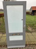 Voordeur hardhout, enkel glas, Ophalen, Gebruikt, 80 tot 100 cm, Buitendeur