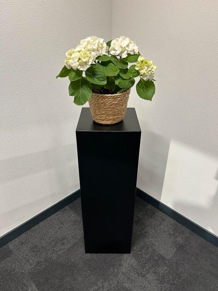 NIEUW - Zwarte Zuil / Sokkel 30x30x90 cm, Huis en Inrichting, Woonaccessoires | Zuilen en Pilaren, Nieuw, Ophalen