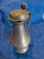 Tinnen kannetje plusminus 21 cm hoog, Ophalen of Verzenden