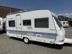 Hobby Excellent Easy 450 UF bouwjaar 2001 met voortent, Caravans en Kamperen, Caravans, Overige typen, Rondzit, Hobby, Bedrijf
