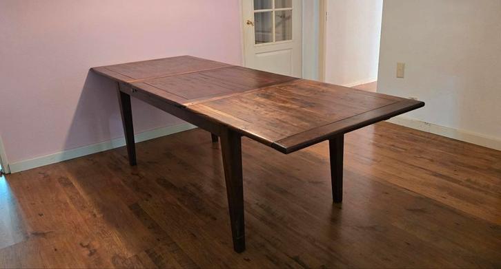Koloniale Houten Tafel, Huis en Inrichting, Tafels | Eettafels, Gebruikt, 100 tot 150 cm, 150 tot 200 cm, Vijf personen of meer