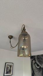 Vintage glazen hanglamp, Ophalen, Zo goed als nieuw