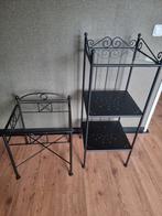 Etagere en bijzettafeltje, Ophalen, Vierkant, Hout, Minder dan 55 cm
