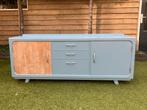 Vintage Dressoir - Blauw, Huis en Inrichting, Kasten | Dressoirs, Ophalen, Gebruikt, 150 tot 200 cm, Met lade(s)