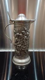 Tinnen bierpul met deksel, Gouda Holland, Ophalen of Verzenden