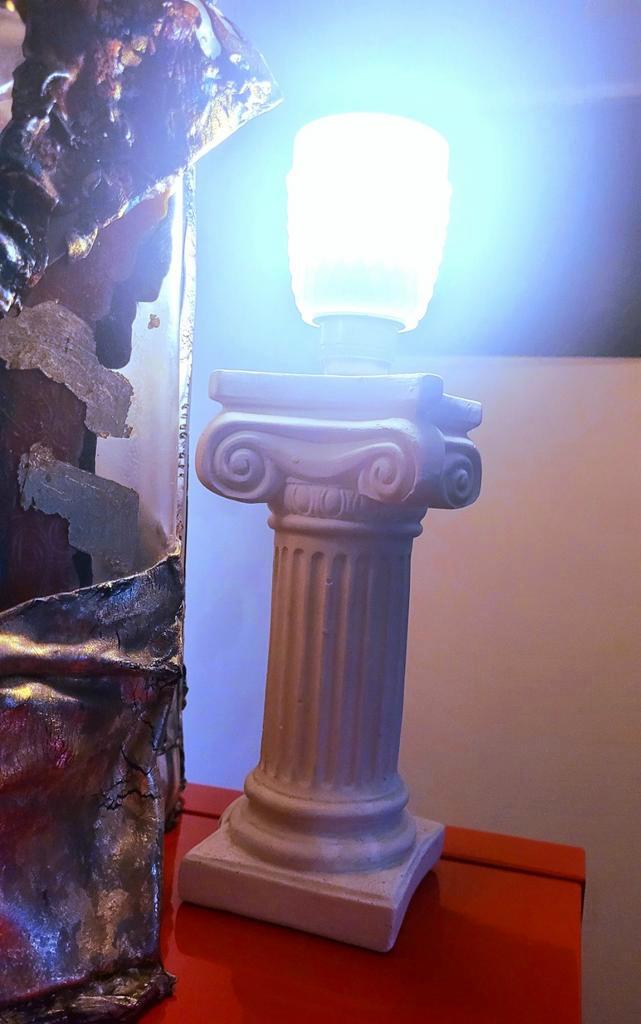 Decoratieve Zuil Lamp, Antiek en Kunst, Antiek | Lampen, Ophalen of Verzenden