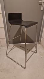 IKEA barkrukken, hoge stoelen zwart. Aluminium onderstel., Huis en Inrichting, Stoelen, Ophalen, Zwart, Zo goed als nieuw, Vier