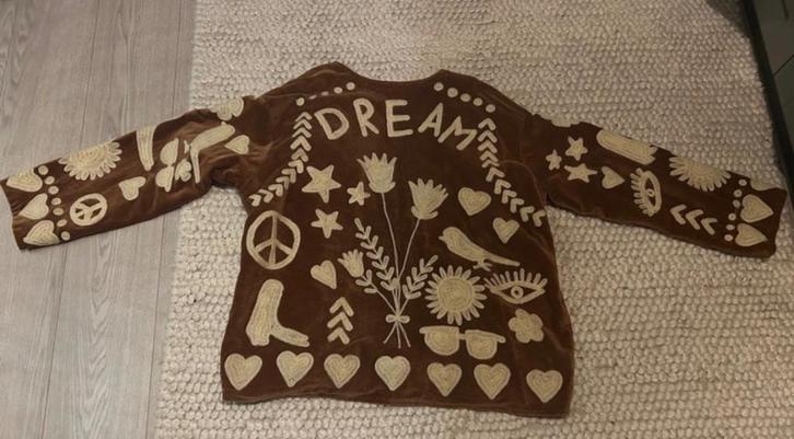 Handgemaakte Ibiza jas, Kleding | Dames, Jasjes, Kostuums en Pakken, Nieuw, Jasje, Maat 38/40 (M), Bruin, Ophalen of Verzenden