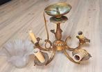 Vijfarmige hanglamp vintage, Ophalen of Verzenden, Gebruikt, Overige materialen