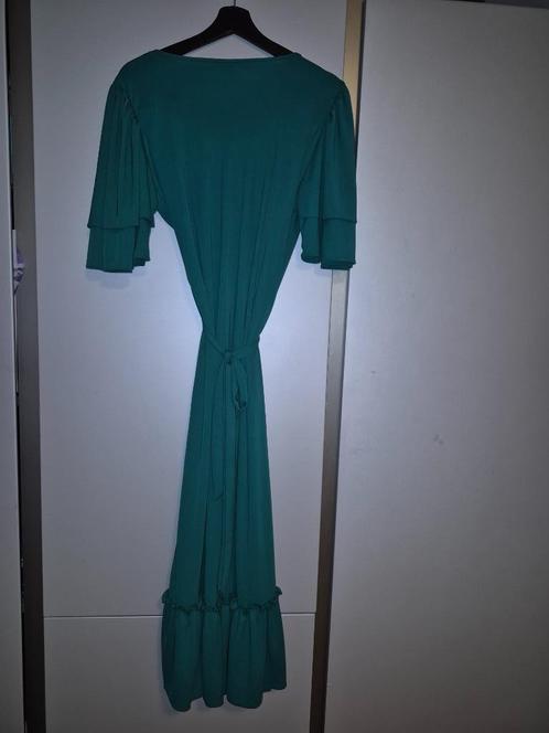 Groene jurk Anna Scholz mt 18 (48/50), Kleding | Dames, Grote Maten, Zo goed als nieuw, Jurk, Groen, Ophalen of Verzenden