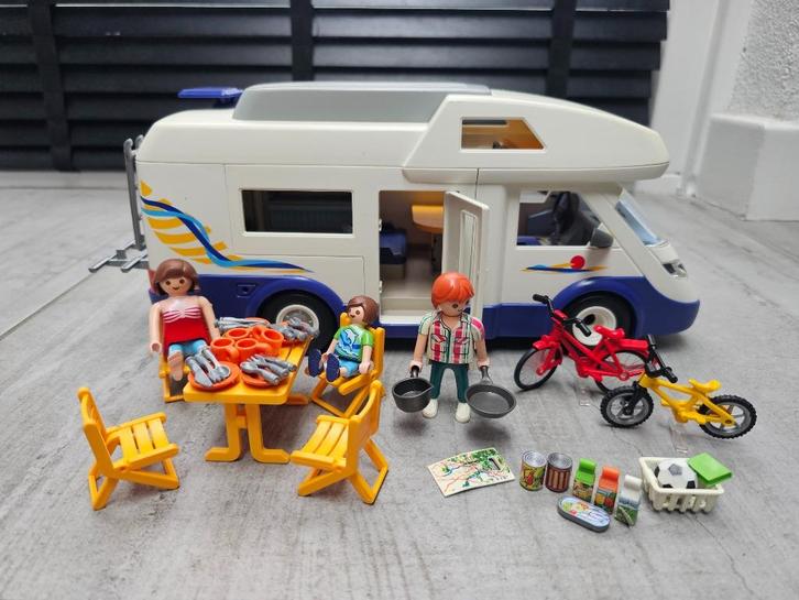 Playmobil Familiecamper (4859), Kinderen en Baby's, Speelgoed | Playmobil, Gebruikt, Complete set, Ophalen of Verzenden